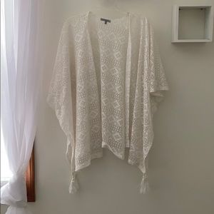 Lace ivory shaw/cardigan